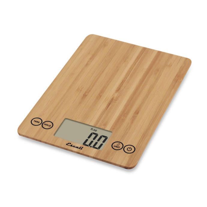 Escali Bamboo Arti 15 Pound Food Scale Bed Bath Beyond
