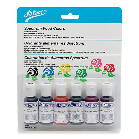 Alternate image 1 for Ateco® Spectrum Food Coloring (Set of 6)