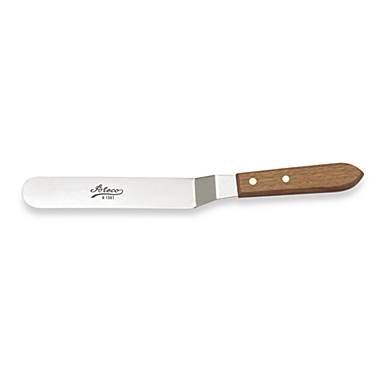 Ateco&reg; 6-Inch Stainless Steel Offset Icing Spatula in Brown. View a larger version of this product image.