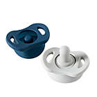 Alternate image 0 for Doddle &amp; Co. 2-Pack Pop 0-6M Silicone Pacifier in Navy/Grey