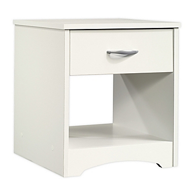 Sauder&reg; Beginnings 1-Drawer Night Stand in White. View a larger version of this product image.