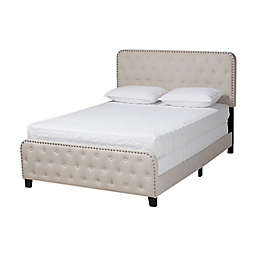 Baxton Studio® Camile Upholstered Panel Bed