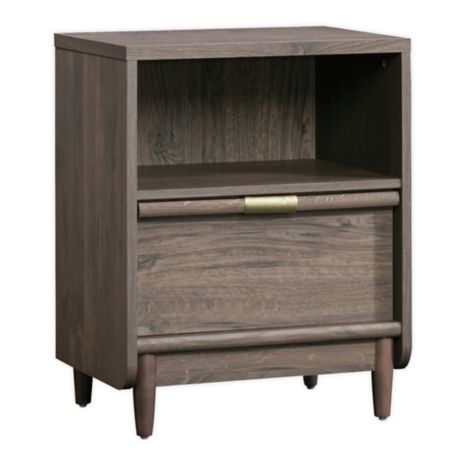 Sauder International Lux Nightstand In Fossil Oak Bed Bath Beyond