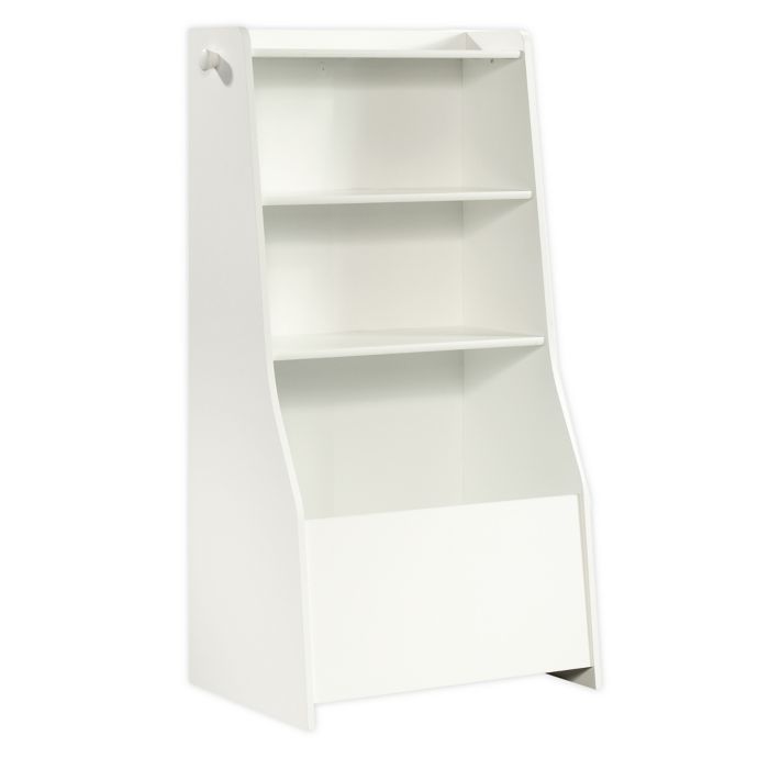 Sauder Pinwheel Bin Bookcase In Soft White Bed Bath Beyond