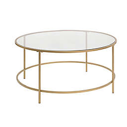 Sauder® Large International Lux Coffee Table in Satin Gold