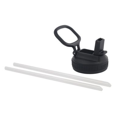 Takeya&trade; Active Straw Lid in Onyx. View a larger version of this product image.