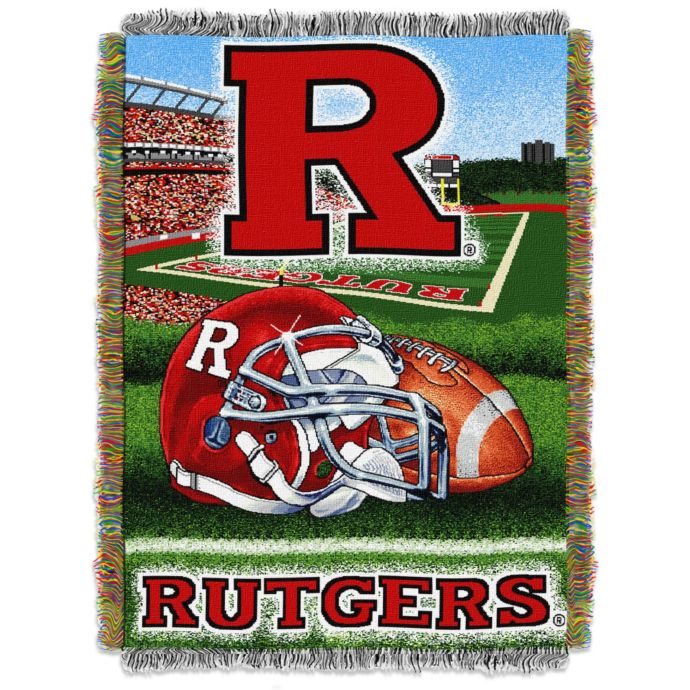 Rutgers Scarlet Knights Double Play Tapestry Blanket 48 x ...