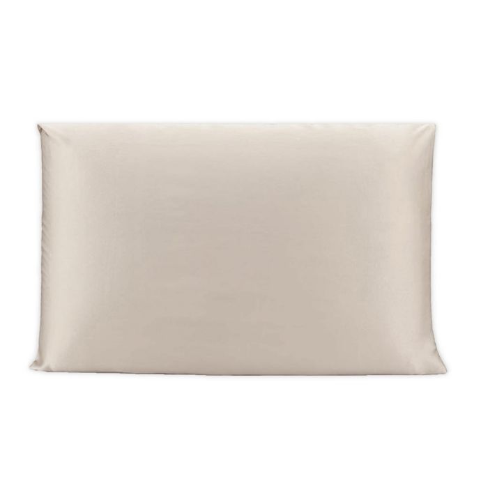 silk pillowcase bed head