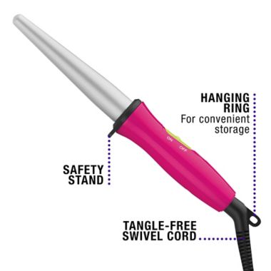 Bed Head&reg; Beachin Curlipop 1-1/2" Mini Tapered Wand in Pink. View a larger version of this product image.