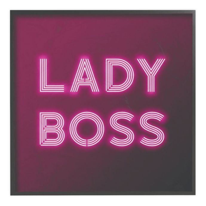 Lady Boss 12 Inch Square Framed Wall Art Bed Bath Beyond