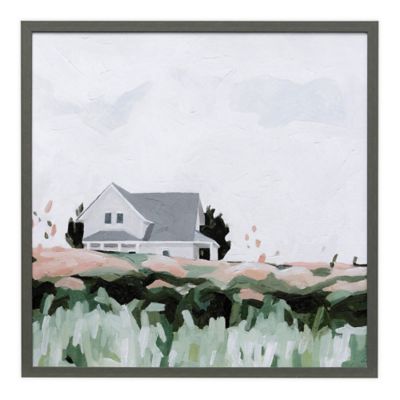 Contemporary Barn 32-Inch x 32-Inch Framed Wall Art
