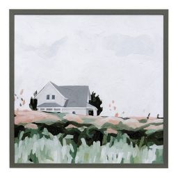 Contemporary Barn 32-Inch x 32-Inch Framed Wall Art