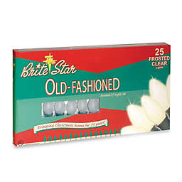 Brite Star 25-Count Old Fashioned Transparent Lights in Frosted White