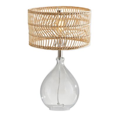 rattan bedside lamp