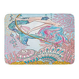 Ambesonne™ 17.5" x 29.5"Cartoon Bath Mat in Pink/Blue