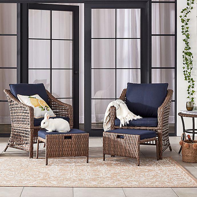 Bee Willow Home 5 Piece All Weather, Outdoor Patio Furniture Bed Bath And Beyond