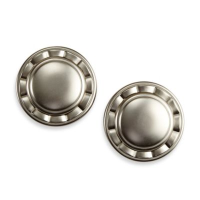 Cambria&reg; Elite Complete Drapery Spindle in Brushed Nickel (Set of 2)