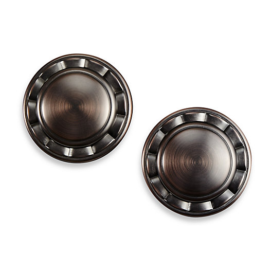 Alternate image 1 for Cambria® Elite Complete Drapery Spindle in Oil Rubbed Bronze (Set of 2)