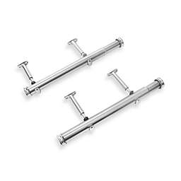 Cambria&reg; Premier Complete 12-Inch x 20-Inch Side Mount Drapery Rod in Polished Nickel (Set of 2)