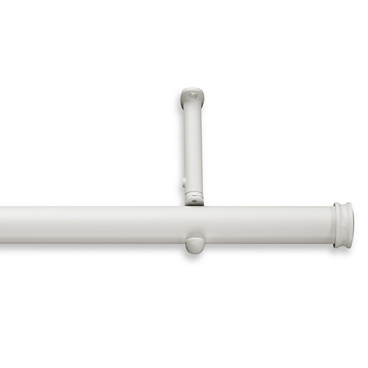 Alternate image 1 for Cambria® Premier Complete Decorative Drapery Rod in Satin White