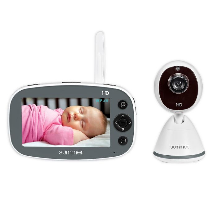 Summer Pure Hd 4 5 Inch Digital Video Baby Monitor With Automatic Night Vision In White Buybuy Baby