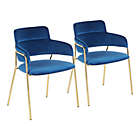Alternate image 0 for LumiSource&reg; Napoli Contemporary Chairs in Blue (Set of 2)