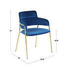 Alternate image 2 for LumiSource&reg; Napoli Contemporary Chairs in Blue (Set of 2)