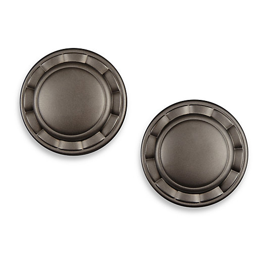 Alternate image 1 for Cambria® Elite Complete Drapery Spindle in Matte Brown (Set of 2)