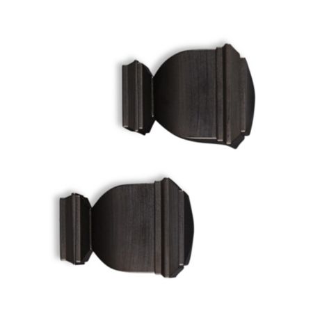 Cambria Elite Complete Napoleon Finial In Matte Brown Set Of 2