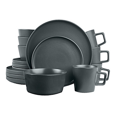 Stone Lain 16-Piece Dinnerware Set in Matte Grey. View a larger version of this product image.