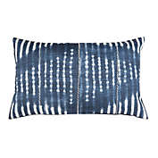 Safavieh Lauren Oblong Throw Pillow in Blue/Cream