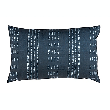 Safavieh Madelyn Oblong Throw Pillow in Deep Blue/White. View a larger version of this product image.
