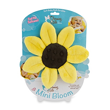 Blooming Bath&trade; Mini-Bloom Scrubbie in Canary Yellow. View a larger version of this product image.