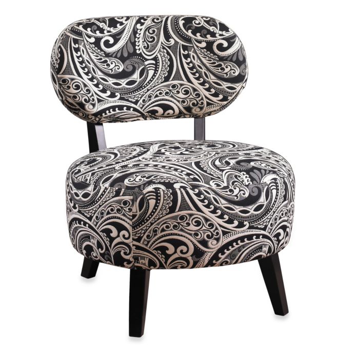 Black White Paisley Print Chair Bed Bath Beyond