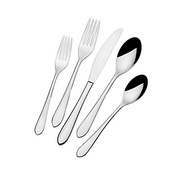 Nevaeh Coupe&trade; by Fitz and Floyd&reg; 5-Piece Flatware Place Setting. View a larger version of this product image.