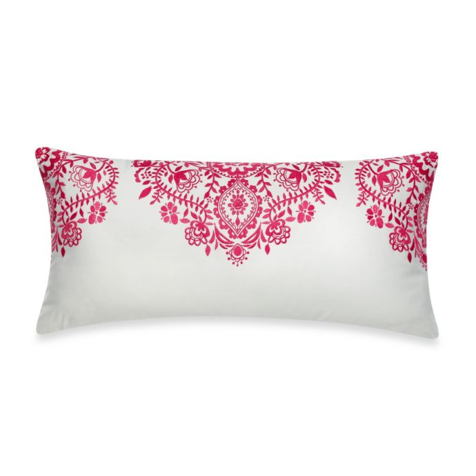 Bluebellgray Taransay Embroidered Oblong Throw Pillow Bed Bath Beyond