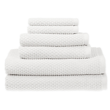 SALT&trade; Quick Dry 6-Piece Towel Set in Bright White. View a larger version of this product image.