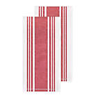 Alternate image 0 for All-Clad Striped Kitchen Towels in Chili (Set of 2)