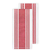 All-Clad Striped Kitchen Towels in Chili (Set of 2)