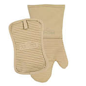 All-Clad 2-Piece Silicone Oven Mitt and Pot Holder Set in Cappuccino