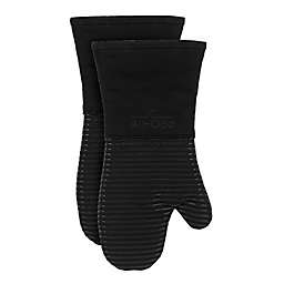 All-Clad Silicone Oven Mitts in Black (Set of 2)