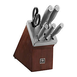 HENCKELS Modernist 7-Piece German Stainless Steel Knife Set with Self-Sharpening Block