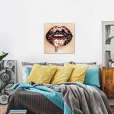 iCanvas Melting Rose Gold Carat Canvas Wall Art. View a larger version of this product image.