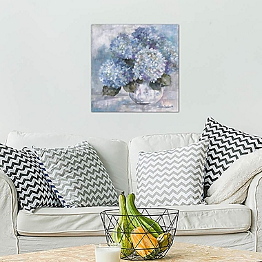 iCanvas Hydrangea Blues Canvas Wall Art. View a larger version of this product image.