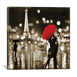iCanvas A Paris Kiss Canvas Wall Art