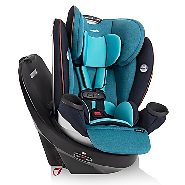Evenflo&reg; GOLD Revolve 360 Rotational All-In-One Convertible Car Seat in Sapphire Blue. View a larger version of this product image.