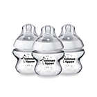 Alternate image 0 for Tommee Tippee Closer to Nature 3-Pack 5 oz. Clear Baby Bottle