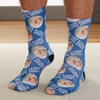 For Him Personalized Photo Socks