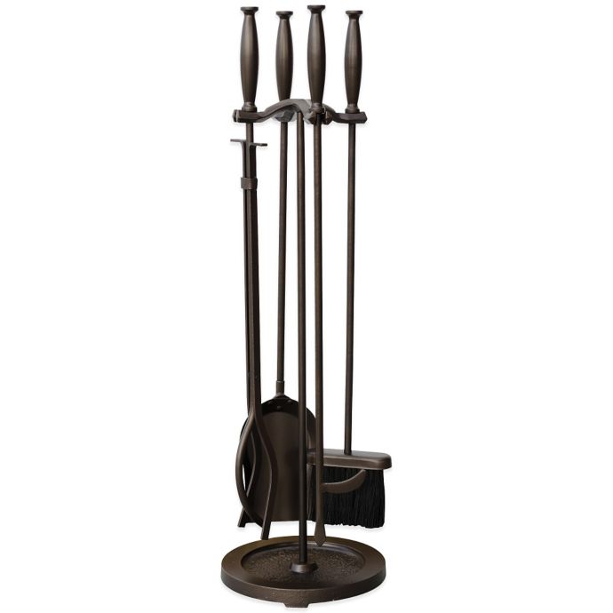 Uniflame 5 Piece Fireplace Tool Set In Bronze Bed Bath Beyond