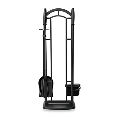 UniFlame&reg; 5-Piece Fireplace Tool Set in Black. View a larger version of this product image.